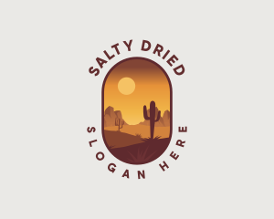 Dry Desert Landscape logo design