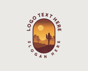 Landscape - Dry Desert Landscape logo design