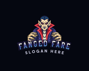 Dracula Vampire Monster logo