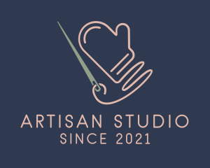 Knitting Cotton Glove  logo design