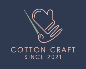 Knitting Cotton Glove  logo design