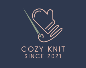 Knitting Cotton Glove  logo design