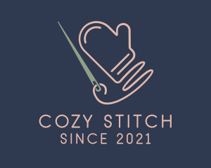 Knitting Cotton Glove  logo design