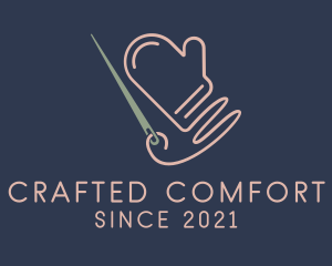 Knitting Cotton Glove  logo design