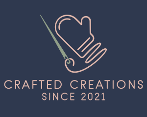 Knitting Cotton Glove  logo design