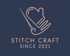 Knitting Cotton Glove  logo design