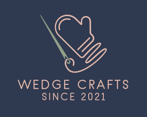 Knitting Cotton Glove  logo design