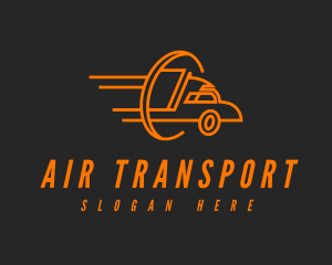 Orange Trucking Business logo design