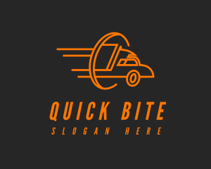 Orange Trucking Business logo design