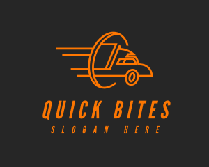 Orange Trucking Business logo design