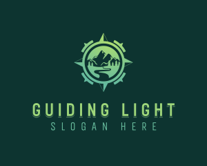 Trekking Navigation Travel logo design