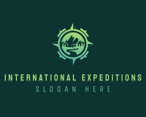 Trekking Navigation Travel logo design