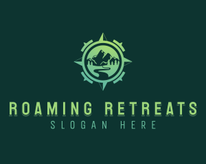 Trekking Navigation Travel logo design