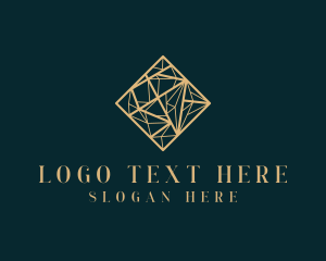 Luxury Geometric Diamond logo