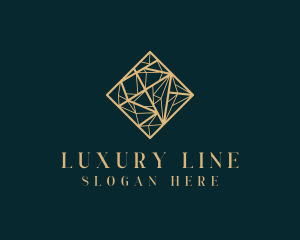 Luxury Geometric Diamond logo design