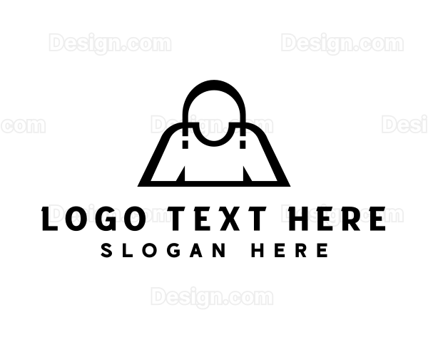 Shirt Bag Shopping Logo