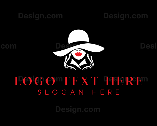 Fashion Hat Lady Logo