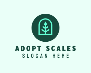 Simple Green Tree logo design