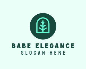 Simple Green Tree logo design