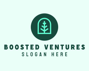 Simple Green Tree logo design