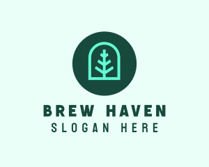 Simple Green Tree logo design