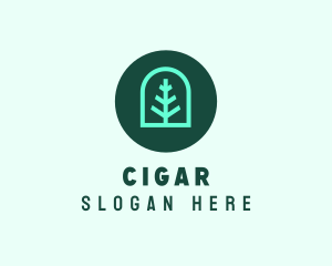 Simple Green Tree logo design