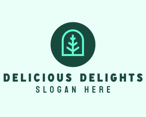 Simple Green Tree logo design