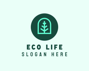 Simple Green Tree logo design