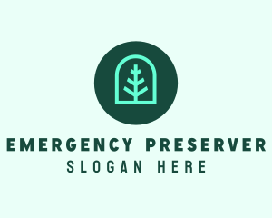 Simple Green Tree logo design