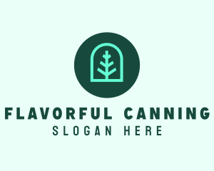 Simple Green Tree logo design