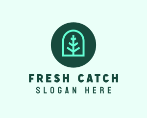 Simple Green Tree logo design