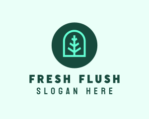 Simple Green Tree logo design