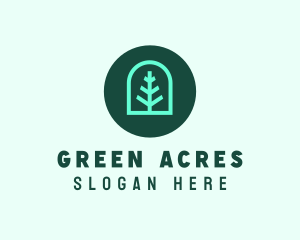 Simple Green Tree logo design