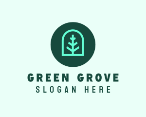 Simple Green Tree logo design