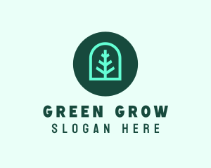 Simple Green Tree logo design