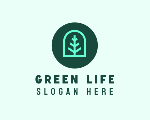 Simple Green Tree logo design