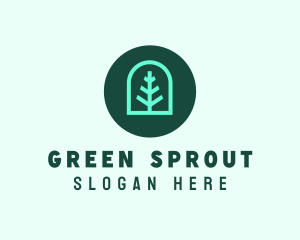 Simple Green Tree logo design