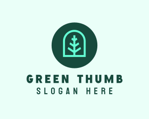 Simple Green Tree logo design