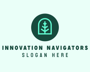 Simple Green Tree logo design