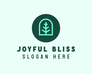 Simple Green Tree logo design