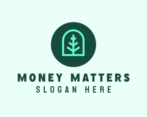 Simple Green Tree logo design