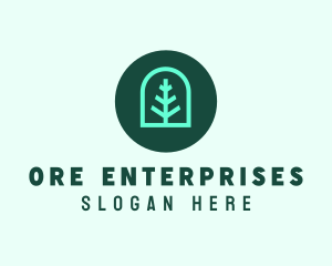 Simple Green Tree logo design