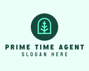 Simple Green Tree logo design