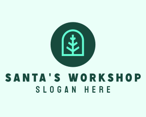 Simple Green Tree logo design