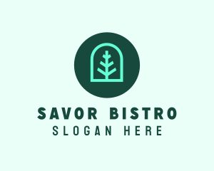 Simple Green Tree logo design