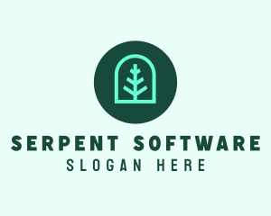 Simple Green Tree logo design