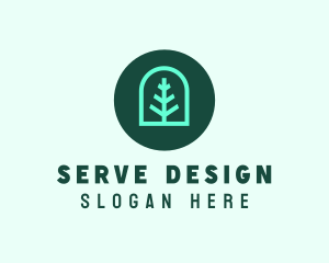 Simple Green Tree logo design