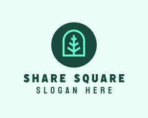 Simple Green Tree logo design