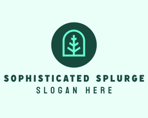 Simple Green Tree logo design