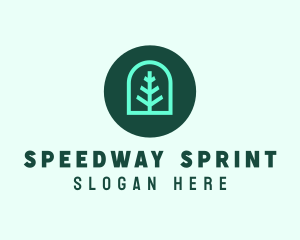 Simple Green Tree logo design